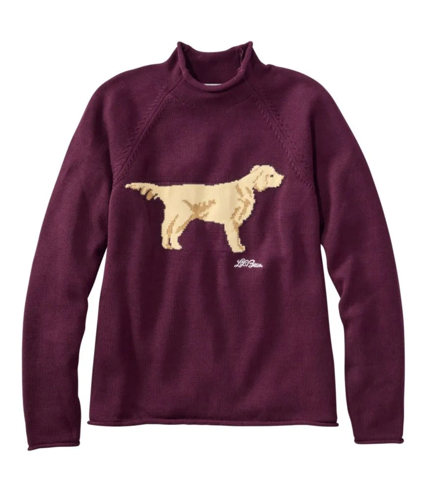Women's The Original Double L® Sweater, Novelty Rollneck