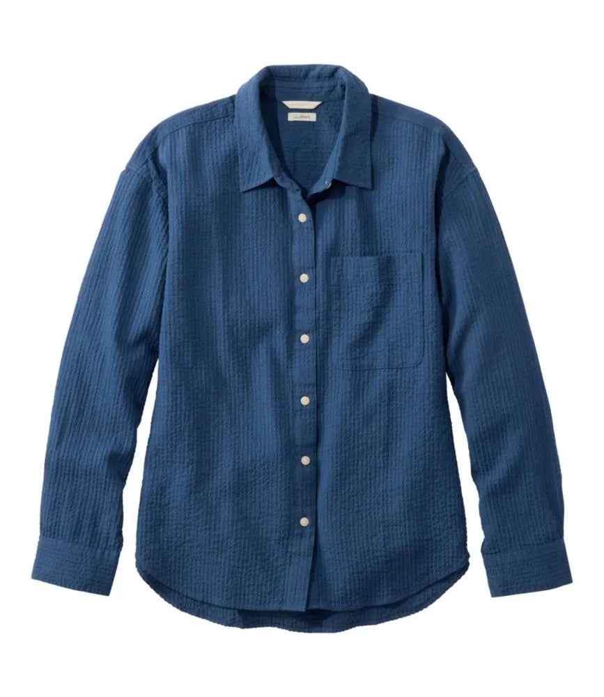Women's Sunwashed Textured Big Shirt