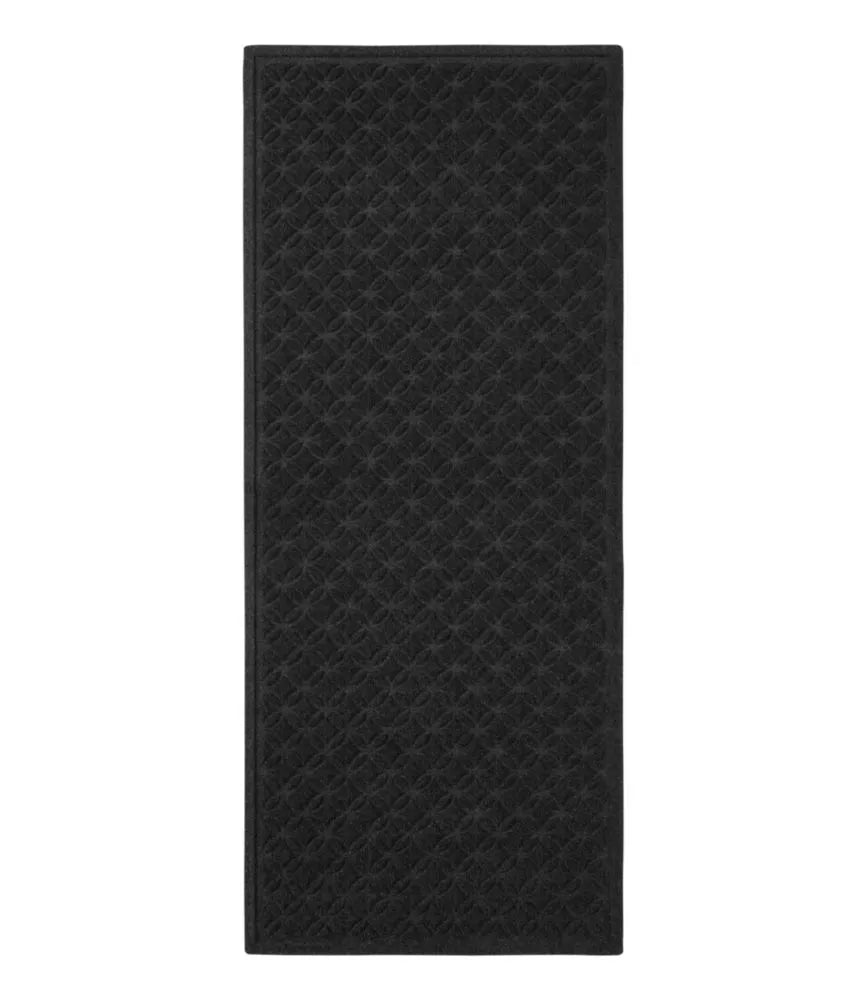 Heavyweight Recycled Waterhog Mat Runner, Geometric Rings