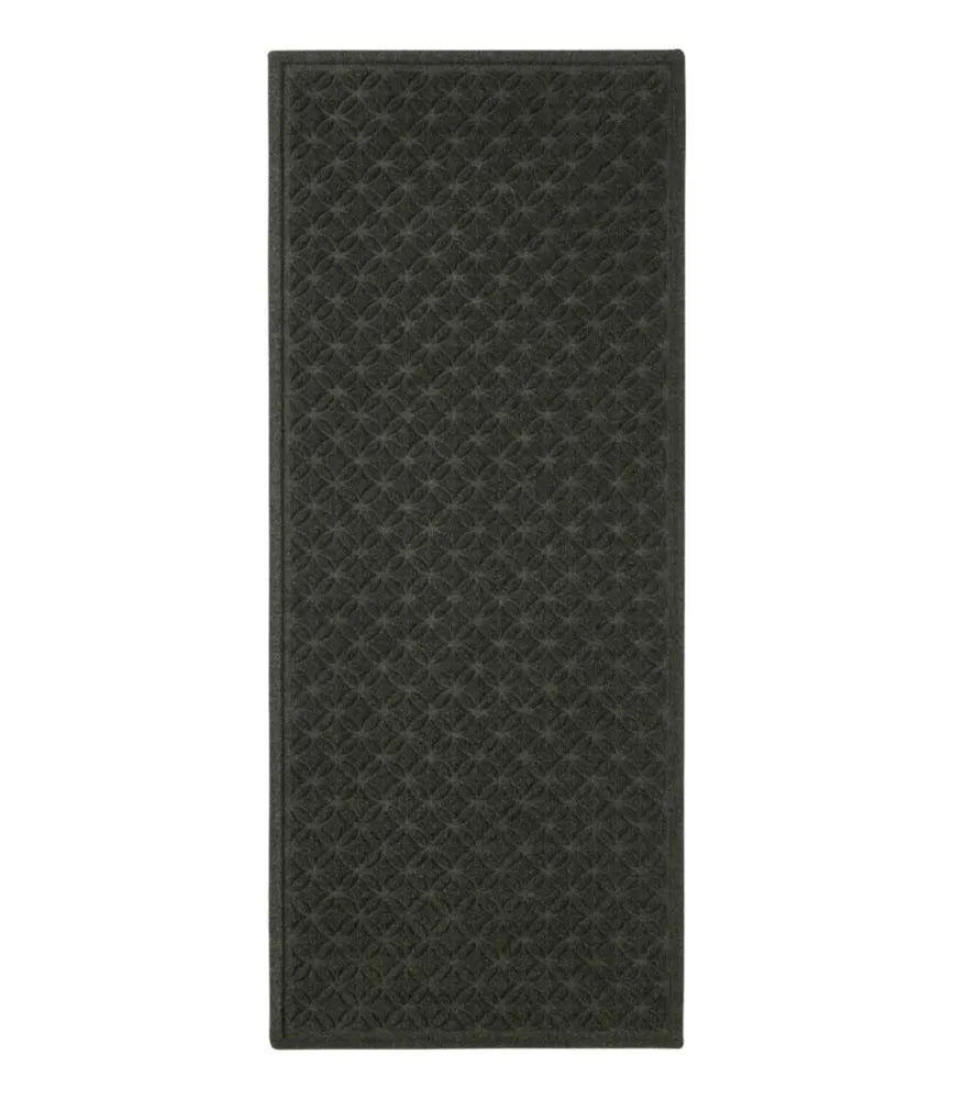 Heavyweight Recycled Waterhog Mat Runner, Geometric Rings