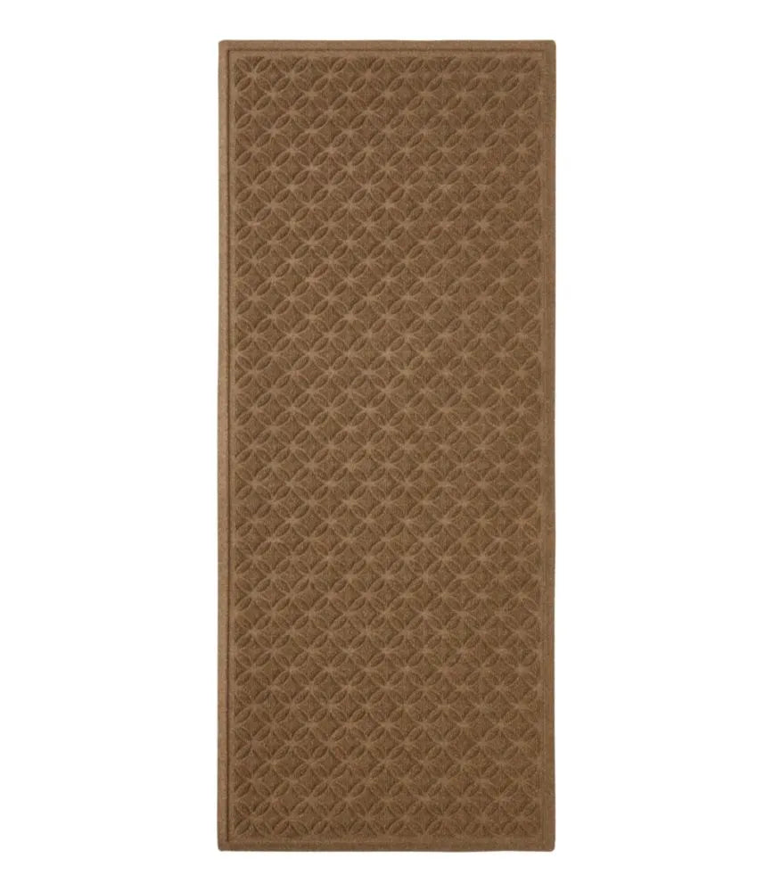 Heavyweight Recycled Waterhog Mat Runner, Geometric Rings