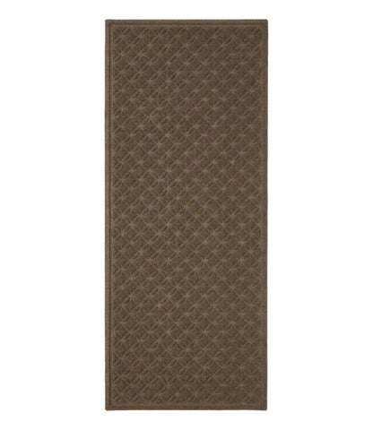 Heavyweight Recycled Waterhog Mat Runner, Geometric Rings