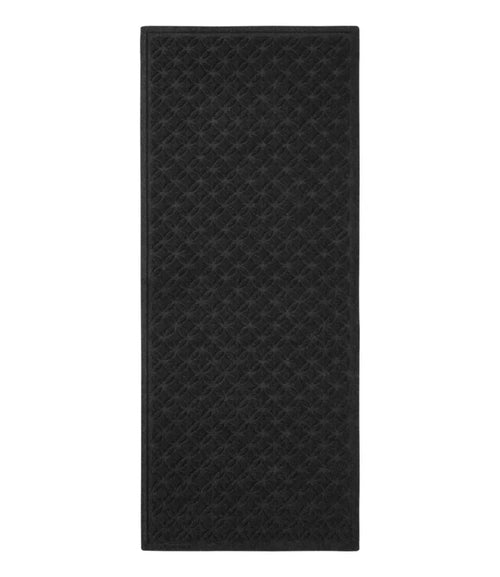 Heavyweight Recycled Waterhog Mat Runner, Geometric Rings