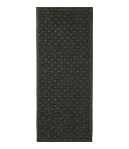 Heavyweight Recycled Waterhog Mat Runner, Geometric Rings