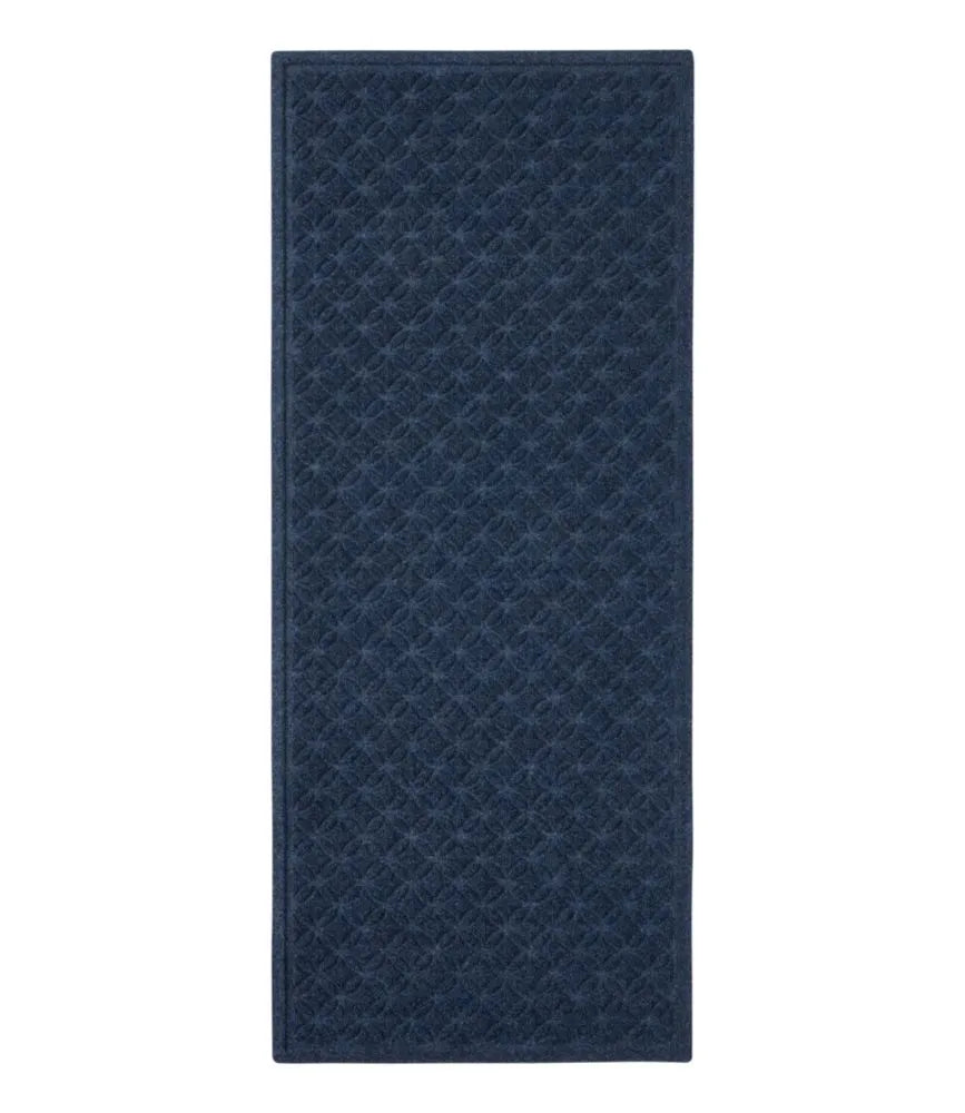 Heavyweight Recycled Waterhog Mat Runner, Geometric Rings