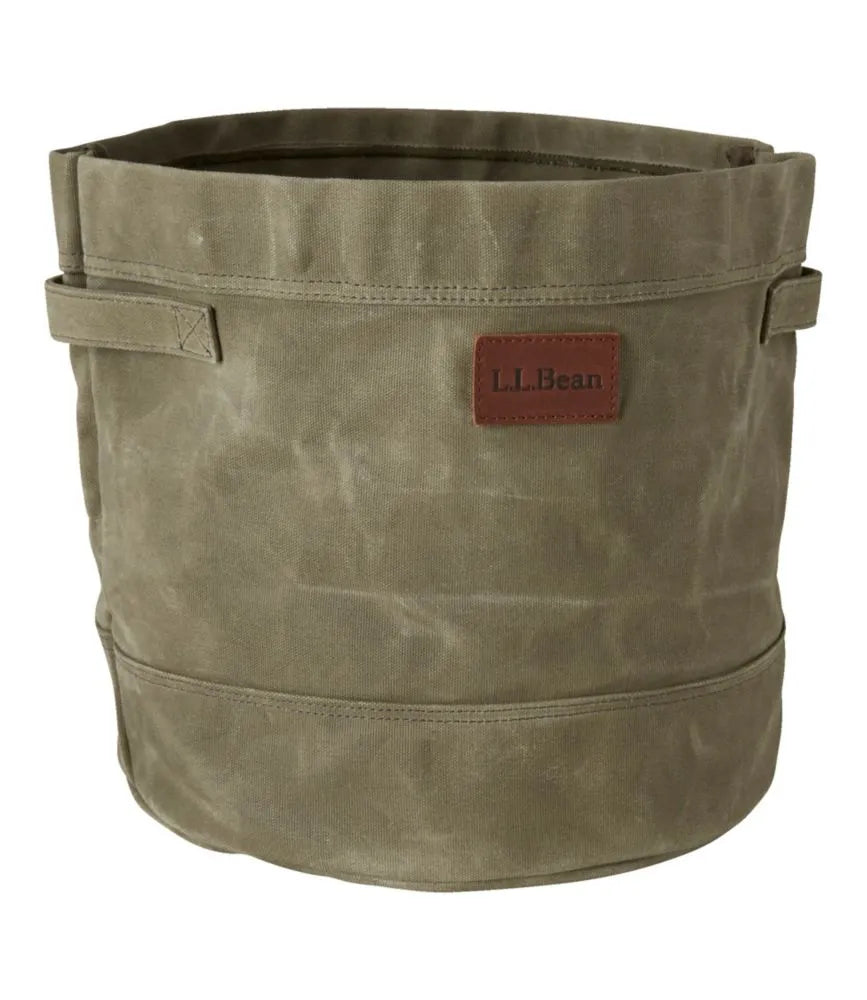 Waxed-Canvas Storage Tote