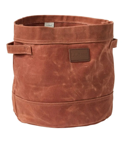 Waxed-Canvas Storage Tote