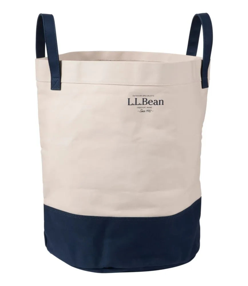 Canvas Laundry Storage Tote, Colorblock