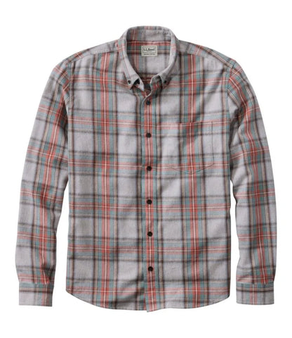 Men's Scotch Plaid Flannel Shirt, Slightly Fitted Untucked Fit