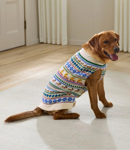 Novelty Dog Sweater, Fair Isle
