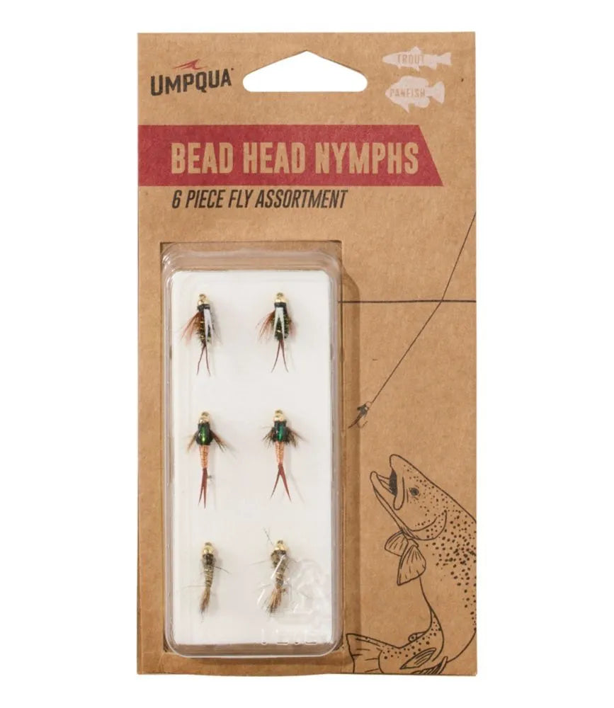 Umpqua Beadhead Nymph Assortment, 6 flies
