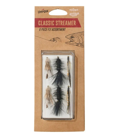 Umpqua Classic Streamer Fly Assortment, 6 flies