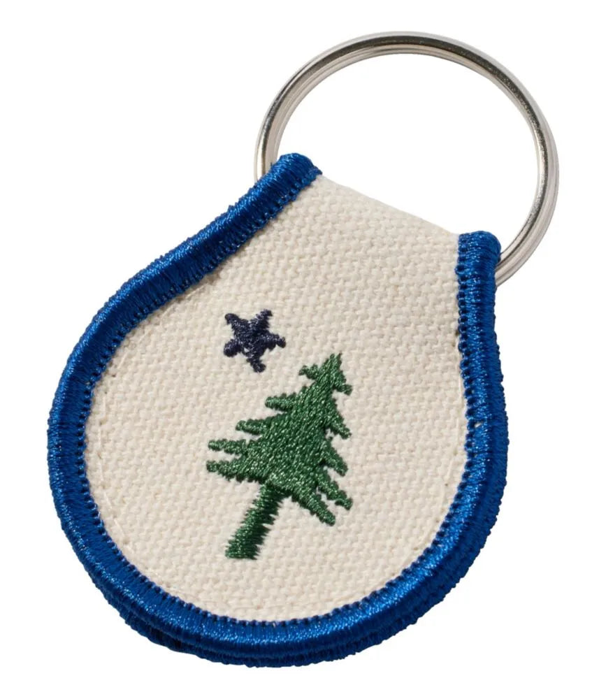 Embroidered Patch Charm, Pine Tree
