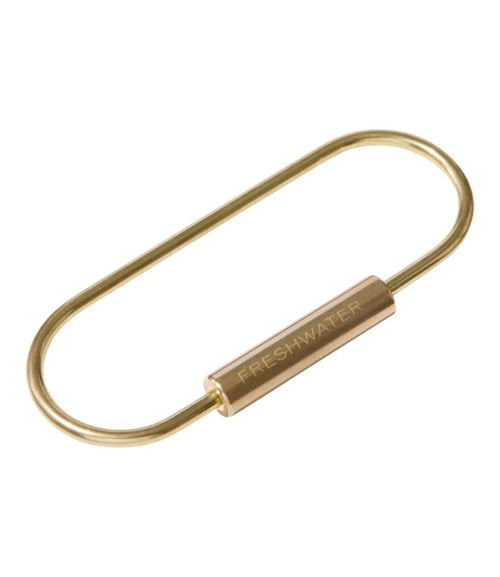 Oval Keyring, Brass